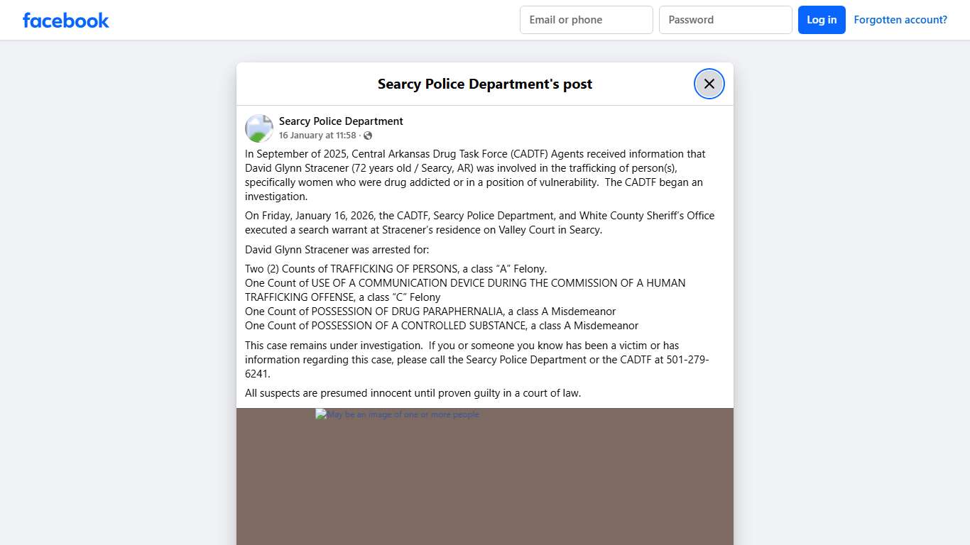 In September of 2025, Central... - Searcy Police Department Facebook